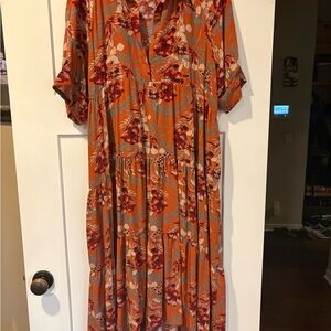 NATURAL LIFE Vibrant Floral Maxi Dress